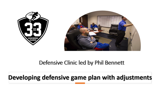 Game planning and adjustments